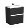 Krofam Neo Szafka podumywalkowa 60 cm LED czarny mat (160-0101)