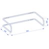 Krofam Comfy Podchwyt /stelaż przyumywalkowy 90 cm (147-0018)