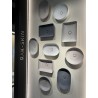 Rak Ceramics SKIN Umywalka slim nablatowa owalna 55x35 cm Blush Concrete - Efekt kamienia (SKICT5500630A)