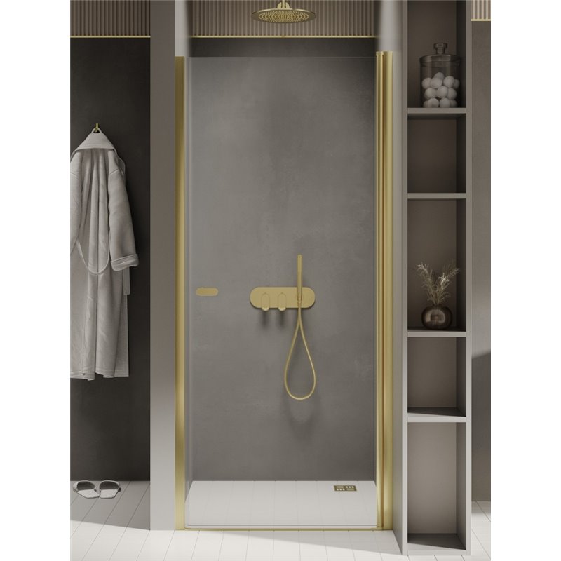 New Trendy New Soleo Light Gold Drzwi wnękowe 70x195 cm cm cm 6mm Active Shield 2.0  (D-0450A)