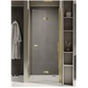 New Trendy New Soleo Light Gold Drzwi wnękowe Prawe 70x195 szkło czyste 6mm Active Shield 2.0 - składane (D-0461A)