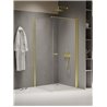 New Trendy New Soleo Light Gold Kabina prysznicowa 1D kwadratowa U 100x100x195 cm Active Shield 2.0 (K-1848-WP)
