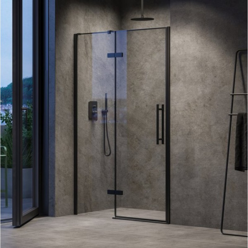 Ravak Cool Drzwi dwuelementowe 120 cm profile czarne (X0VVGC300Z1)