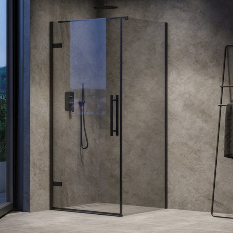 Ravak Cool Kabina prysznicowa prostokątna 80x90 cm profile czarne (X0VV40300Z1+X9VV70300Z1)