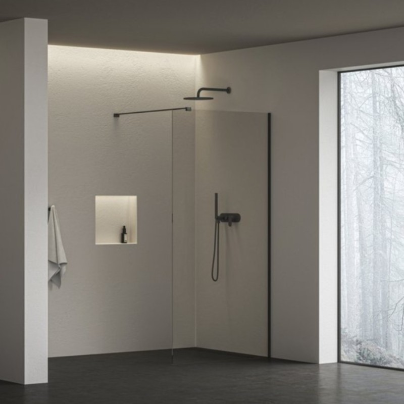 Ravak Air Wall Kabina Walk-in 120 cm czarna (GW9WG0300Z1C)