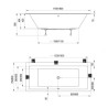 Ravak Formy 01 Slim Wanna prostokątna biała 170x75 cm (C691300000)