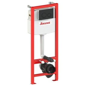 Ravak Stelaż podtynkowy do WC Smart Eco Czarny mat (GPX2240102)