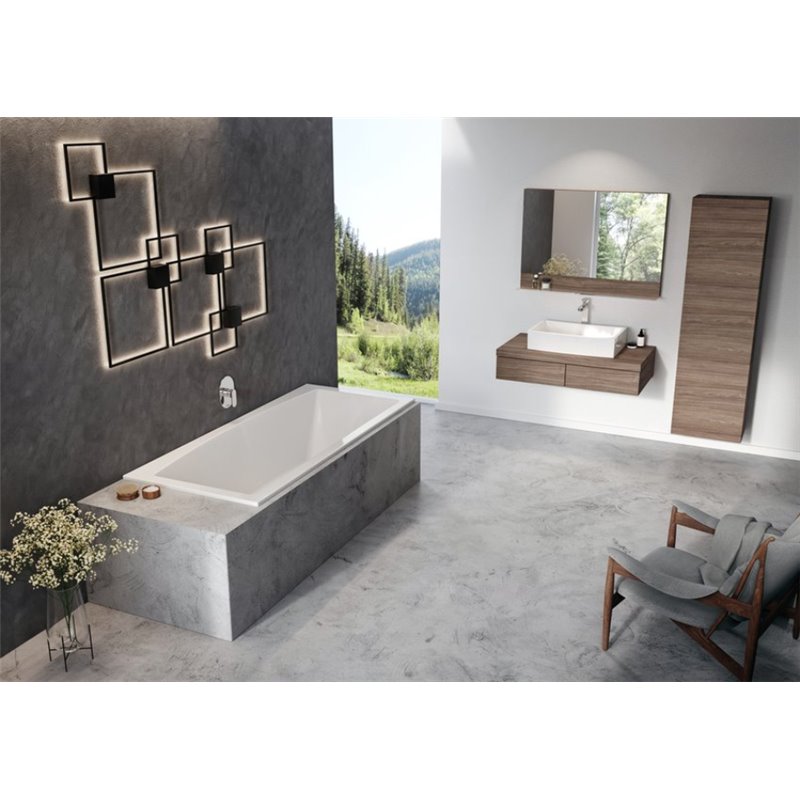 Ravak Formy Slim Wanna prostokątna biała 180x80 cm (C891300000)