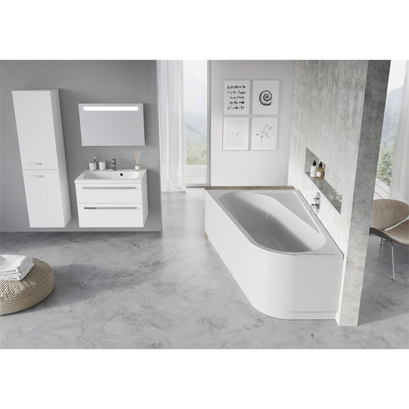 Ravak Chrome Wanna asymetryczna biała lewa 160x105 cm (CA51000000)