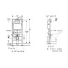 Geberit Duofix Delta UP100 Stelaż podtynkowy do WC 50/112/12 cm (111.170.00.1)