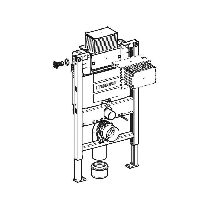 Geberit Duofix Omega Stelaż podtynkowy do WC 50/82/14 cm (111.003.00.1)