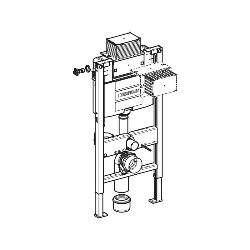 Geberit Duofix Omega Stelaż podtynkowy do WC 50/98/14 cm (111.030.00.1)
