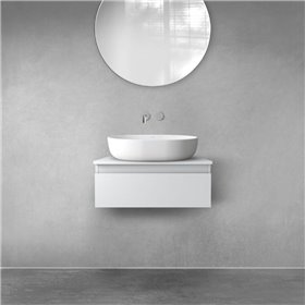 Oltens Vernal szafka 60 cm podumywalkowa wisząca szary mat (60009700)