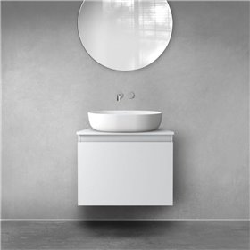 Oltens Vernal szafka 60 cm podumywalkowa wisząca szary mat (60013700)