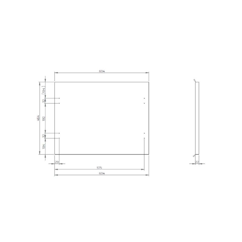 Oltens Vernal szafka podumywalkowa wisząca z blatem 60 cm szary mat (68115700)