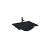 Oltens Jog szafka szary mat z umywalką czarną 60 cm (68005700)