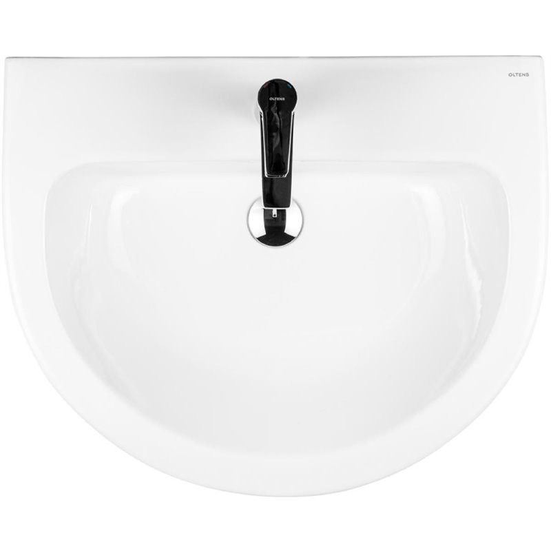 Oltens Jog umywalka 61x49 cm wisząca z powłoką SmartClean biała (41501000)