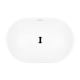 Oltens Tive umywalka 61x40 cm wpuszczana owalna biała (40323000)