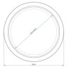 Krofam Uniq Lustro Brillo fi 60 cm (150-0004)