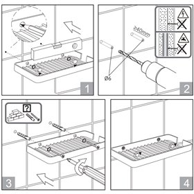 Stella koszyk szeroka ramka 20x10x2 chrom 16.042