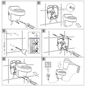 Stella suszarka do włosów hotelowa 1800W biała 24.001-w