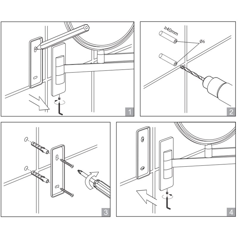 Stella lusterko kosmetyczne proste powiększające 3x chrom 22.01330