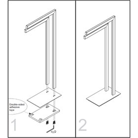 Stella stojak na 2 ręczniki wolnostojacy chrom 19.2061-sp