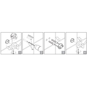 Stella Classic uchwyt do papieru z osłonką złoty połysk 07.440-g