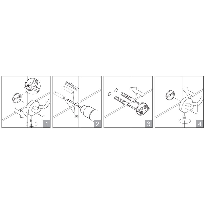 Stella Classic uchwyt do papieru bez osłonki biały 07.445-w