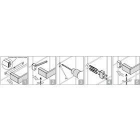 Stella Kobe wieszak na ręcznik 45 czarny mat 10.111-b
