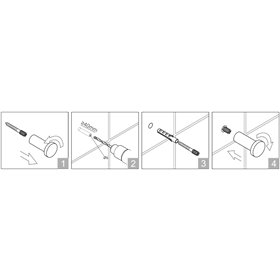 Stella Soul haczyk pojedyńczy z rozetą chrom 06.300