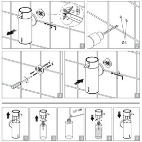 Stella dozownik na mydło w płynie 0,15l stal polerowana 17.020