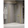 New Trendy New Soleo Light Gold Kabina prysznicowa 1D kwadratowa L 100x100x195 Active Shield 2.0 (K-1916)