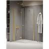 New Trendy New Soleo Light Gold Kabina prysznicowa 1D prostokątna P 100x110x195 Active Shield 2.0 (K-1941)