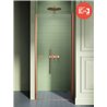 New Trendy New Soleo Copper Brushed Drzwi wnękowe 1D U 70x195 szkło czyste 6mm Active Shield 2.0 (D-0489A)