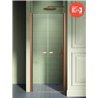 New Trendy New Soleo Copper Brushed Drzwi wnękowe 2D U 80x195 Active Shield 2.0 - wahadłowe (D-0494A)