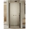 New Trendy New Soleo Gunmetal Brushed Drzwi wnękowe 2D U 100x195 Active Shield 2.0 - wahadłowe (D-0535A)