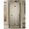 New Trendy New Soleo Gunmetal Brushed Drzwi wnękowe 1D L 100x195 6mm Active Shield 2.0 - składane  (D-0544A)