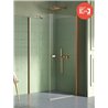 New Trendy New Soleo Copper Brushed Kabina prysznicowa 1D kwadratowa U 70x70x195 - wspornik skośny (K-2281)
