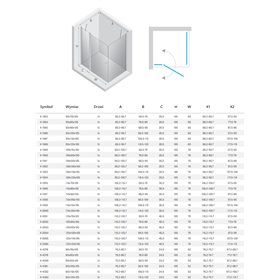 New Trendy New Soleo Copper Brushed Kabina prysznicowa 1D kwadratowa U 90x90x195 Active Shield 2.0 (K-1985)