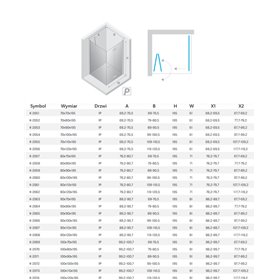 New Trendy New Soleo Copper Brushed Kabina prysznicowa 1D prostokątna P 70x80x195 Active Shield 2.0 (K-2052)