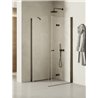New Trendy New Soleo Gunmetal Brushed Kabina prysznicowa 1D prostokątna L 100x80x195 Active Shield 2.0 (K-2212)