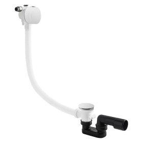 Vedo 366C/70/BI Przelew wannowy z korkiem typu klik-klak CLICK II