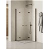New Trendy New Soleo Gunmetal Brushed Kabina prysznicowa 2D kwadratowa 100x100x195 Active Shield 2.0 (K-2256)