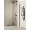 New Trendy New Soleo Gunmetal Brushed Kabina prysznicowa walk-in U 90x195 Active Shield 2.0  (K-2261)