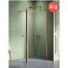 New Trendy New Soleo Copper Brushed Kabina prysznicowa walk-in U 50x195 Active Shield 2.0  (K-2110)