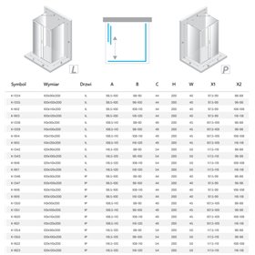 New Trendy Prime Black Kabina prysznicowa 1D kwadratowa przyścienna L 120x120x200 Active Shield 2.0 (K-1617)