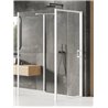 New Trendy Prime White Kabina prysznicowa 1D kwadratowa przyścienna L 100x100x200 Active Shield 2.0 (K-1415)