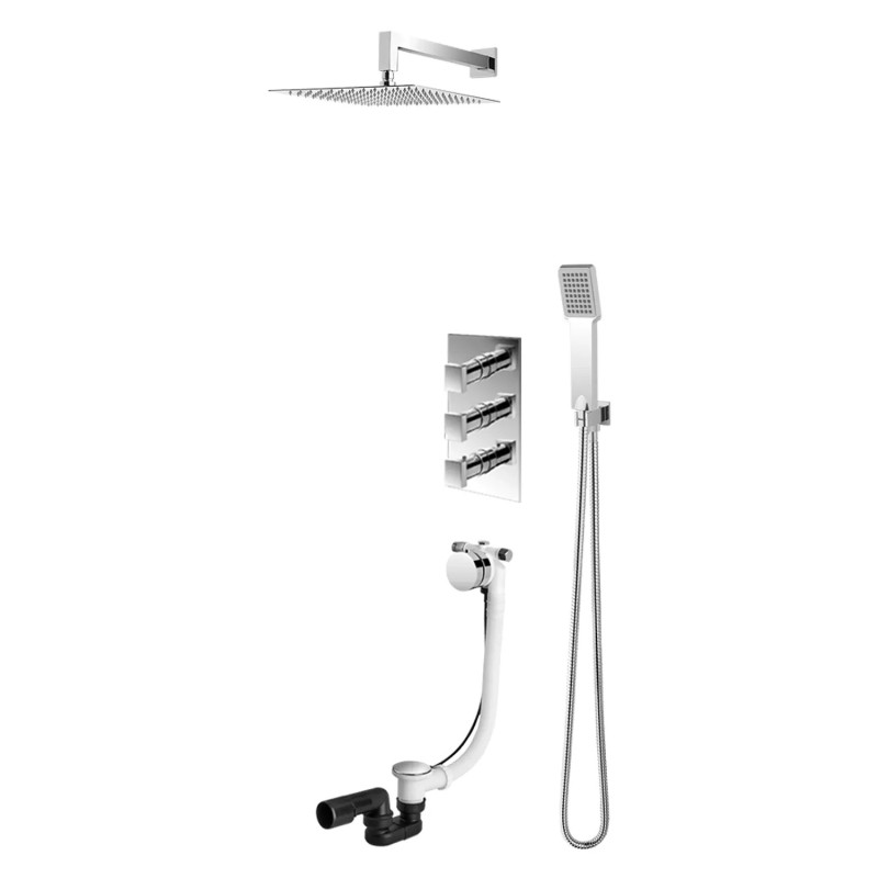 Vedo Mito VBM3232/30/CH/TERMO Kompletny system wannowo-natryskowy podtynkowy Deszczownica 30 cm | Głowica Termostatyczna