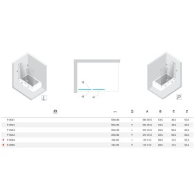 New Trendy New Soleo Black Parawan nawannowy 1D Prawy 120x140 Active Shield 2.0 (P-0044)